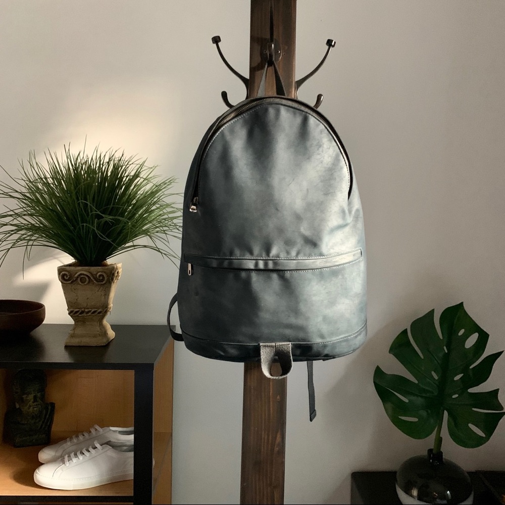 A.P.C 'Sac a Dos Stefan' Faux Suede Backpack - Picture 2 of 8